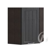 Кухня «Луксор»: Шкаф верхний угловой 599, ШВУ 599 (Клен серый/корпус венге)