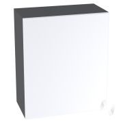 Кухня «Мемфис»: Шкаф верхний 600, ШВ 600М (белый софт/корпус венге)