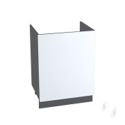 Кухня «Мемфис»: Шкаф нижний под мойку 600, ШНМ 600М (белый софт/корпус венге)