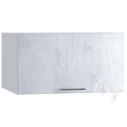 Кухня «Палермо»: Шкаф верхний горизонтальный 610, ШВГ 610 (Дуб остин серый/корпус белый)