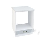 Кухня «Ницца»: Шкаф нижний под духовку 600, ШНД 600 (Серый/корпус белый)