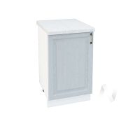 Кухня «Ницца»: Шкаф нижний 500, ШН 500 (Серый/корпус белый)