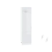 Кухня «Эстетик»: Шкаф пенал 600Н, ШП 600НМ (магнолия/корпус белый)