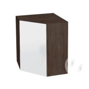 Кухня «Эстетик»: Шкаф верхний угловой 590, ШВУ 590 (магнолия/корпус венге)