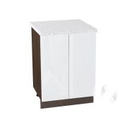 Кухня «Эстетик»: Шкаф нижний 600, ШН 600 (магнолия/корпус венге)