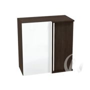 Кухня «Эстетик»: Шкаф верхний угловой 690, ШВУ 690 (магнолия/корпус венге)