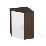 Кухня «Эстетик»: Шкаф верхний угловой 599, ШВУ 599 (магнолия/корпус венге)