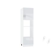 Кухня «Эстетик»: Шкаф пенал 606М, ШП 606М (магнолия/корпус белый)