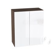 Кухня «Эстетик»: Шкаф верхний 600, ШВ 600 новый (магнолия/корпус венге)