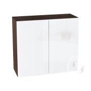 Кухня «Эстетик»: Шкаф верхний 800, ШВ 800 новый (магнолия/корпус венге)