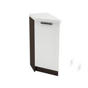 Кухня «Глетчер»: Шкаф нижний торцевой 300, ШНТ 300 (Айленд Силк/корпус венге)