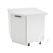 Кухня «Глетчер»: Шкаф нижний угловой 890, ШНУ 890 (Айленд Силк/корпус белый)