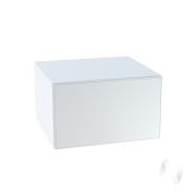 Кухня «Мемфис»: Шкаф верхний горизонтальный 610, ШВГ 610 (атласный серый/корпус белый)