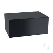 Кухня «Мемфис»: Шкаф верхний горизонтальный 810, ШВГ 810 (черный трюфель/корпус венге)