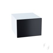 Кухня «Мемфис»: Шкаф верхний горизонтальный 510, ШВГ 510 (черный трюфель/корпус белый)