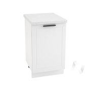 Кухня «Глетчер»: Шкаф нижний 500, ШН 500 (Айленд Силк/корпус белый)