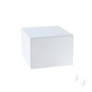 Кухня «Мемфис»: Шкаф верхний горизонтальный 510, ШВГ 510 (атласный серый/корпус белый)