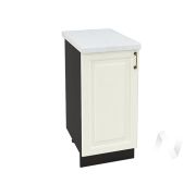 Кухня «Ницца»: Шкаф нижний 400, ШН 400 (Крем/корпус венге)