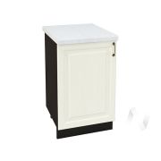 Кухня «Ницца»: Шкаф нижний 500, ШН 500 (Крем/корпус венге)