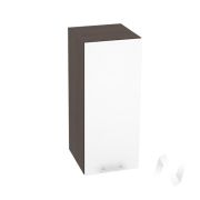 Кухня «Валерия-М»: Шкаф верхний 300, ШВ 300 (белый глянец/корпус венге)