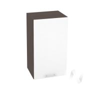 Кухня «Валерия-М»: Шкаф верхний 400, ШВ 400 (белый глянец/корпус венге)