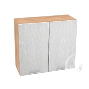 Кухня «Валерия-М»: Шкаф верхний 800, ШВ 800 новый (дождь серый/корпус дуб крафт золотой)