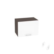 Кухня «Валерия-М»: Шкаф верхний горизонтальный 500, ШВГ 500 (белый глянец/корпус венге)