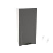 Кухня «Глетчер»: Шкаф верхний 459, ШВ 459 (Маренго силк/корпус белый)