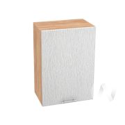 Кухня «Валерия-М»: Шкаф верхний 500, ШВ 500 (дождь серый/корпус дуб крафт золотой)