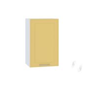 Кухня «Перфетта»: Шкаф верхний 400, ШВ 400 (горчица софт/корпус белый)