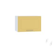 Кухня «Перфетта»: Шкаф верхний горизонтальный 500, ШВГ 500 (горчица софт/корпус белый)