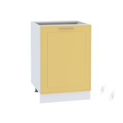 Кухня «Перфетта»: Шкаф нижний 500, ШН 500 (горчица софт/корпус белый)