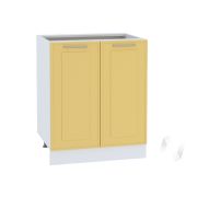 Кухня «Перфетта»: Шкаф нижний 600, ШН 600 (горчица софт/корпус белый)