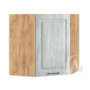 Кухня «Либерти»: Шкаф верхний угловой 590, ШВУ 590 (Холст натуральный/корпус крафт)