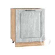 Кухня «Либерти»: Шкаф нижний 600М, ШН 600М (Холст натуральный/корпус крафт)