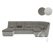 Диван угловой София 2 ДКУ ЗТ латы (Боска VL-1912-05 мокко/Боска VL-1912-02 кремовый, 3 категория)