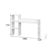 Надстройка на письменный стол МС Анри (белый текстурный)