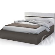 Кровать 1,6м Спальня Вегас (белый глянец)