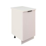 Шкаф нижний ШН 450 Корпус: ЛДСП белый 16мм; фасад: фрезеровка Норд Line, МДФ софт даймонд 16 мм