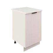 Шкаф нижний ШН 500 Корпус: ЛДСП белый 16мм; фасад: фрезеровка Норд Line, МДФ софт даймонд 16 мм