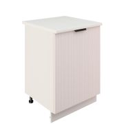 Шкаф нижний ШН 600-1 Корпус: ЛДСП белый 16мм; фасад: фрезеровка Норд Line, МДФ софт даймонд 16 мм