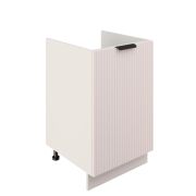 Шкаф нижний под мойку ШНМ 500 Корпус: ЛДСП белый 16мм; фасад: фрезеровка Норд Line, МДФ софт даймонд 16 мм