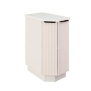 Шкаф нижний торцевой ШНТ 360 Корпус: ЛДСП белый 16мм; фасад: фрезеровка Норд Line, МДФ софт даймонд 16 мм