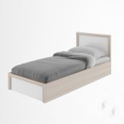 Кровать с подъемным механизмом 900*2000 М22 Остин (ясень шимо светлый/белый)