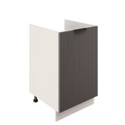 Шкаф нижний под мойку ШНМ 500 Корпус: ЛДСП белый 16мм; фасад: фрезеровка Норд Line, МДФ софт смок 16 мм