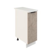Шкаф нижний ШН 300 Корпус: ЛДСП белый 16мм; фасад: фрезеровка Норд, МДФ камень беж 16 мм