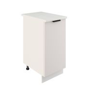 Шкаф нижний ШН 400 Корпус: ЛДСП белый 16мм; фасад: фрезеровка Норд, МДФ софт даймонд 16 мм