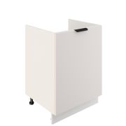 Шкаф нижний под мойку ШНМ 600-1 Корпус: ЛДСП белый 16мм; фасад: фрезеровка Норд, МДФ софт даймонд 16 мм