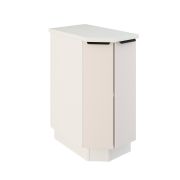 Шкаф нижний торцевой ШНТ 360 Корпус: ЛДСП белый 16мм; фасад: фрезеровка Норд, МДФ софт даймонд 16 мм