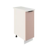 Шкаф нижний ШН 300 Корпус: ЛДСП белый 16мм; фасад: фрезеровка Норд, МДФ софт какао 16 мм